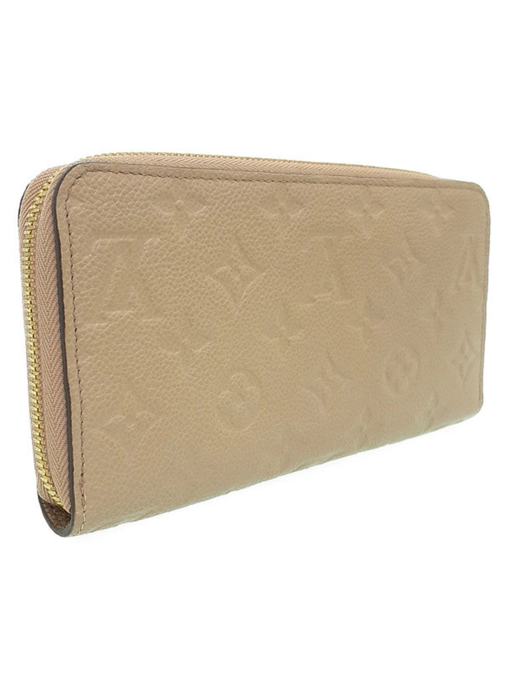 Louis Vuitton Zipper Monogram Wallet Zippy Round Empreinte Long Brown